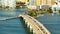 Aerial parallax video John Ringling Causeway Sarasota FL USA