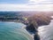 Aerial photo from above. View from Ponta do Pai Vitorio in Rasa Beach, Armacao dos Buzios, Rio de Janeiro, Brazil