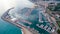 Aerial photo of Arenys de Mar port