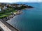 Aerial Photo of Bangor Marina and Jetty Harbour on the Co Down Coastline Northern Ireland