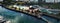 Aerial Photo of Bangor Marina and Jetty Harbour on the Co Down Coastline Northern Ireland