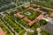 Aerial photo Barry University Miami Florida college campus