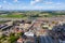 Aerial photo of the beautiful town of King`s Lynn a seaport and market town in Norfolk, England UK showing the main town centre