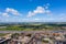 Aerial photo of the beautiful town of King`s Lynn a seaport and market town in Norfolk, England UK showing the main town centre