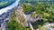 Aerial photo of Chinon royal fortress