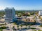 Aerial photo construction development site in Hollywood FL young Circle area