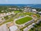 Aerial photo Dolphin Football Field Gulf Breeze Florida