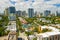 Aerial photo Downtown Fort Lauderdale FL logos removed