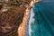 Aerial Photo of Dreamland Beach at Sunset, Bali, Pecatu, Uluwatu, Indonesia