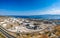 Aerial photo of famous full working plant and oil refinery of Motor Oil in Corinth area, Greece