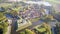 Aerial photo of Fort Bourtange in Groningen, The Netherlands