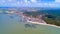 Aerial photo of Fromentine village in Vendee