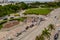 Aerial photo George Floyds protests Downtown Miami Biscayne Boulevard