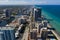 Aerial photo Hallandale Beach FL highrise condominiums Oceanfront