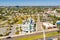 Aerial photo hotels and restaurants in Daytona Beach FL