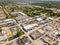 Aerial photo of industrial warehouses in Oakland Park Florida