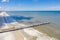 Aerial photo Jacksonville Beach fishing pier travel destination