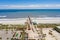 Aerial photo Jacksonville Beach fishing pier travel destination