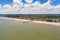 Aerial photo Jacksonville Beach fishing pier travel destination