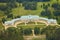 Aerial photo of Kacina castle surrounded by parks and meadows