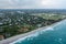 Aerial photo of Larry Ellison 80 million dollar biggest beachfront home in North Palm Beach