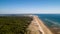 Aerial photo of lighthouse La Coubre in La Tremblade