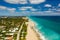Aerial photo luxury mansion estate houses in West Palm Beach FL USA