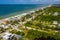 Aerial photo luxury vacation rental homes Barefoot Beach FL