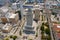 Aerial photo Miami Dade historic courthouse Downtown city scene