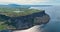 Aerial photo of Murlough Bay Fair Head Atlantic Ocean on North Coast County Antrim Northern Ireland