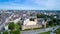 Aerial photo of Nantes city castle