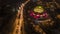 Aerial Photo of National Science Centre during night