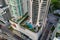 Aerial photo One Thousand Museum luxury highrise condominium building at Downtown Miami Florida USA