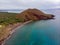 Aerial photo of Oneuli black sand beach