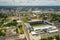 Aerial photo Orlando City Stadium and view of Downtown