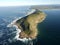 Aerial photo of Plettenberg Bay in the Garden Route, South Africa