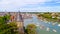 Aerial photo of Pornic city, Loire Atlantique