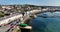 Aerial photo of Portaferry on Strangford Lough County Down Northern Ireland