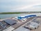 Aerial photo Royal Caribbean Terminal at Port of Galveston TX