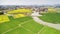 Aerial photo of rural summer pastoral scenery in langxi county, xuancheng city, anhui province,  China