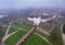 Aerial photo of Sarvar, Nadasdy castle