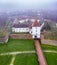 Aerial photo of Sarvar, Nadasdy castle