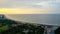 Aerial photo of the sea in Acapulco beaches