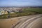 Aerial photo Selsey Beach and Caravan Park