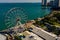 Aerial photo Skyviews Miami Ferris Wheel Bayside Downtown