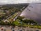 Aerial photo Super Scenic 150 mile garage sale extravaganza at Ormond Beach Rockefeller Gardens