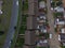 Aerial photo of sutton park, housing estate Hull
