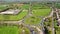 Aerial photo Templepatrick Roundabout Ballyclare in County Antrim Northern Ireland