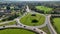 Aerial photo of Templepatrick Roundabout Ballyclare in County Antrim Northern Ireland