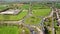 Aerial photo of Templepatrick Roundabout Ballyclare in County Antrim Northern Ireland